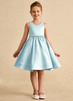 Azazie Julietta Blumenmädchenkleider Ballkleid Cabrio Tüll Kleid Seegrün image9