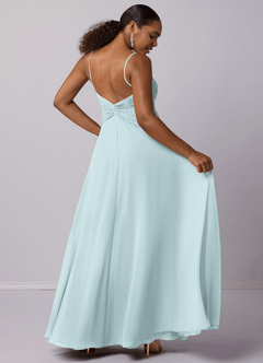 Barbie ♥ Azazie Bridesmaid Dresses Mist A-Line Chiffon Dress image6