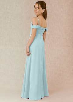 Azazie Kaitlynn Junior Mist A-Line Off the Shoulder Chiffon Dress image5