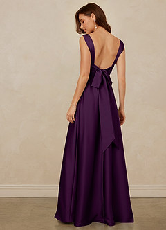 Christian Siriano Bridal for Azazie 1001 Bridesmaid Dresses Grape A-Line Sweetheart Neckline Stretch Satin Dress image5
