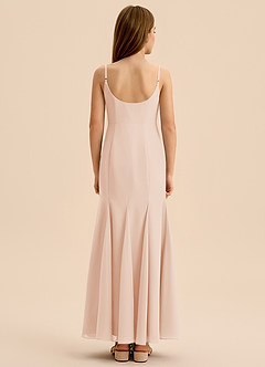 Azazie Evey Junior English Rose Mermaid Pleated Chiffon Dress image2