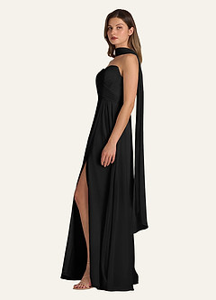 front Azazie Matching Color Chiffon Scarf