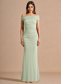 Coraliea Light Green Maxi Dress image5