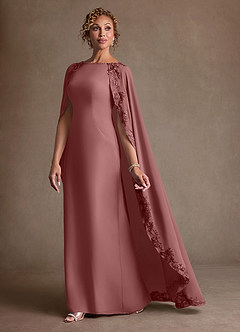 Azazie Artemisia Suknie dla Matki Panny Młodej Osłona Koronka Szyfon Długość podłogi Sukienka image4