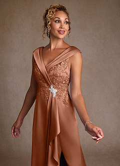 Azazie Santa Monica vestidos de madre de la novia Vestido de Bronceador de Encaje de Corte en A image5