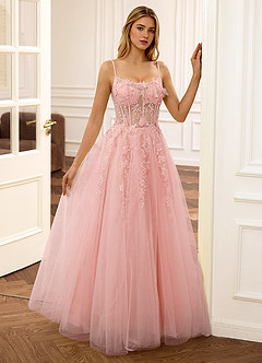 Eloise Rose Robe de bal bustier à broderie florale et sequins, coupe trapèze image4