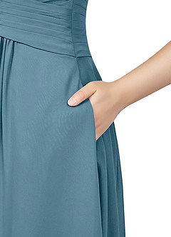 Azazie Claudia Final Sale Bermuda A-Line Sweetheart Neckline Chiffon Dress image10