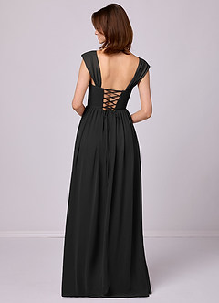 Barbie ♥ Azazie Bridesmaid Dresses A-Line Corset Chiffon Floor-Length Dress image6
