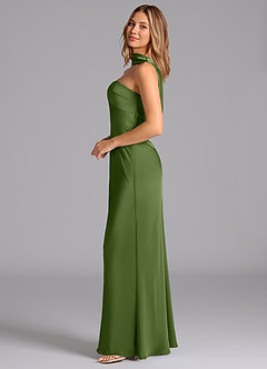 Azazie Lusinda Bridesmaid Dresses Juniper Mermaid Strapless Stretch Satin Dress image5