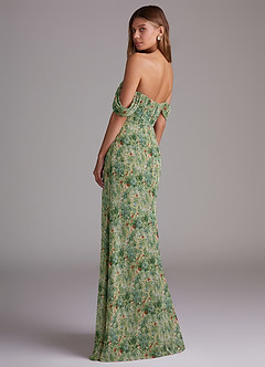 Azazie Saige Bridesmaid Dresses Meadow Bloom A-Line Off the Shoulder Chiffon Convertible Dress image7