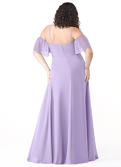 Azazie Sue Bridesmaid Dresses Lilac A-Line Off the Shoulder Chiffon Convertible Dress image7