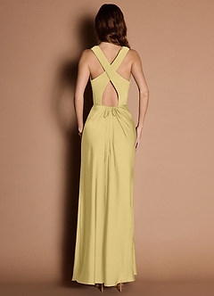 Evadne Lemon Sorbet Open Back Dress image4
