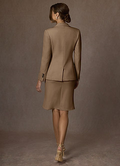 front Charlotte Trufa Vestido de tejido refinado