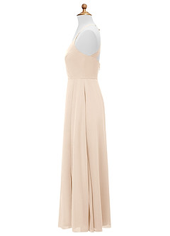 Azazie Davis Junior White Alabaster A-Line Chiffon Dress image9