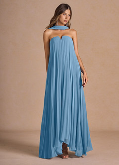 Vestido Azul Acero Largo Nahla image6