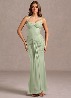 Cassia Light Green Maxi Dress image3