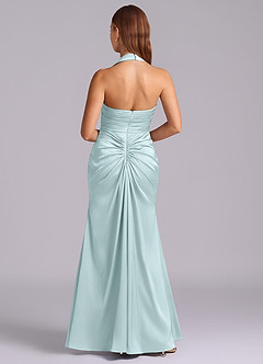 Azazie Destiny Robes de demoiselle d'honneur Robe Sirène en Satin extensible Encolure en Forme de Cœur Verre De Mer image2
