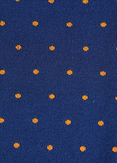 front Herrensocken mit kontrastierendem Polka Dot-Muster