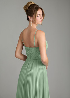 Azazie Teagan Bridesmaid Dresses Matcha A-Line Sweetheart Neckline Chiffon Dress image6