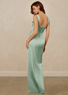 Christian Siriano Bridal for Azazie 1017 Brautjungfernkleider Etui Herzausschnitt Stretch-Satin Kleid Agave image6