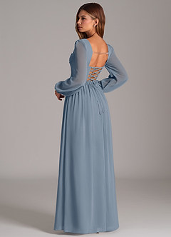 Azazie Maree Bridesmaid Dresses Twilight A-Line Corset Chiffon Dress image2
