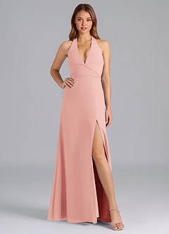 Azazie Odie Bridesmaid Dresses Rosette A-Line Chiffon Dress image5