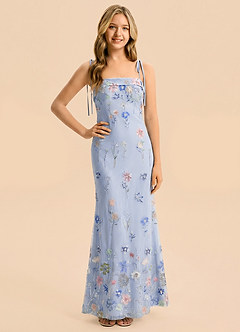 front Azazie Lia Junior Formal Dress