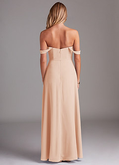 Azazie Aaron Jurken voor bruidsmeisjes Converteerbaar Jurk van Chiffon met A-Lijn Off the Shoulder Engelse Roos image3