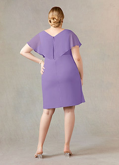 Azazie Julia Abiti per la Madre della Sposa Abito Tubino in Chiffon con Scollo a V a Pieghe Tahiti image10
