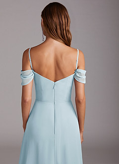 Azazie Marley Bridesmaid Dresses Sky Blue A-Line Off the Shoulder Chiffon Convertible Dress image10