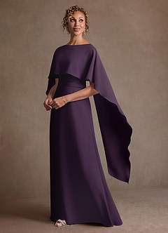 Azazie Marilla Suknie dla Matki Panny Młodej Linia A Pofałdowany Szyfon Długość podłogi Sukienka image5