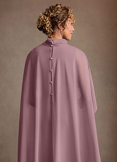 Azazie Irna Klänningar till brudens mor Klä Kolumn i Chiffong Dammig Ros image8