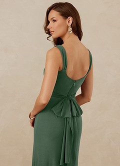 Christian Siriano Bridal for Azazie 1010 Bridesmaid Dresses Wrap V-Neck Luxe Knit Mermaid Dress image2
