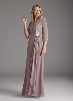 Azazie Jaycee Mother of the Bride Dresses Dusk A-Line Chiffon Dress image4