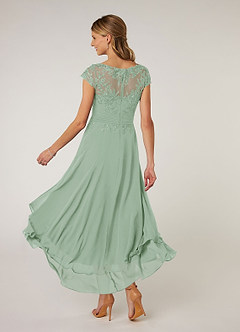 Azazie Shonda Kleider für die Brautmutter Spitze Chiffon Kleid Agave image4