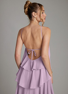 Azazie Deena Bridesmaid Dresses Wisteria A-Line Ruched Chiffon Dress image6
