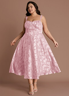 Vestido Rosa Empolvado Midi Sylvie image9