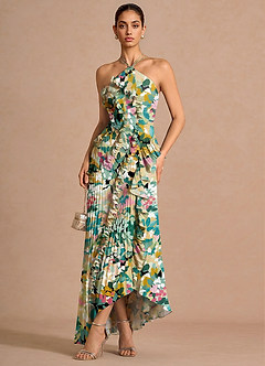 Hatsu Green Floral Maxi Dress image3