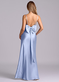 Azazie Kimberly Brudtärnklänningar Klä av Tubklänning i Stretch Satin Rosett Is image6