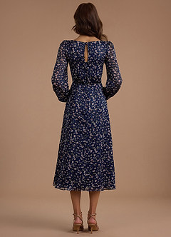 Edith Floral Gingham Midi Dress image2