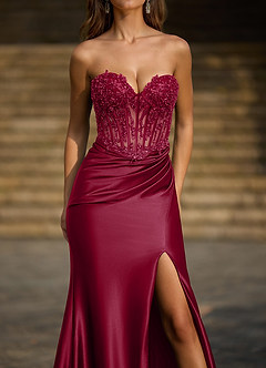 Enamel Vermelho Vestido de baile sereia image4