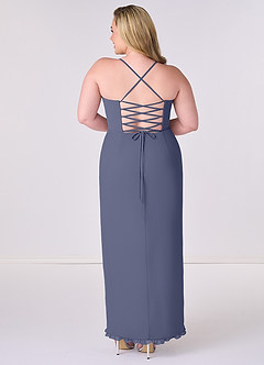 Barbie ♥ Azazie Bridesmaid Dresses Stormy Sheath Corset Chiffon Dress image7