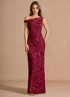 Melian Burgundy Maxi Dress image1