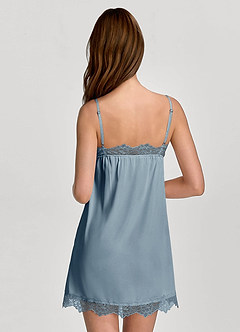 front Nuisette de mariée en satin et dentelle