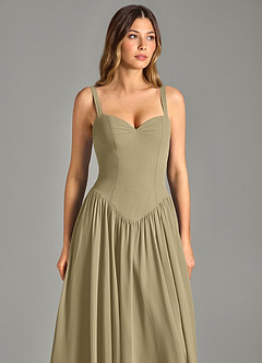 Azazie Evadina Suknie dla druhen Linia A Gorset Szyfon Do ziemi Sukienka image6