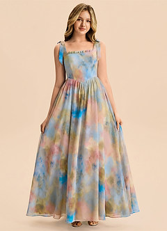 front Azazie Sadie Junior Formal Dress