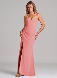 Azazie Emeria Suknie dla druhen Syrena Dekolt w kształcie serca Szyfon Do ziemi Sukienka image1