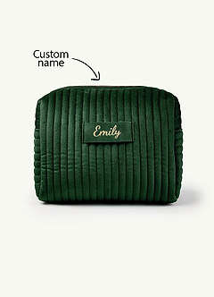 front Bolsa de maquillaje con nombre personalizado