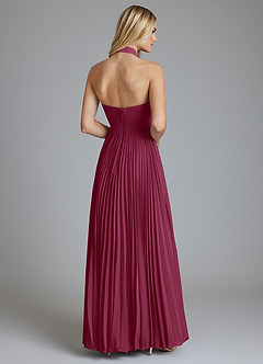 Azazie Keita Final Sale Black A-Line Pleated Chiffon Dress image2
