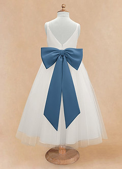 Azazie Lea Flower Girl Dresses Twilight A-Line Spaghetti Strap Tulle Dress image7